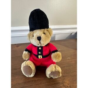 Harrods Knightsbridge Teddy Bear British Royal Guard Red Uniform Plush 8 inch